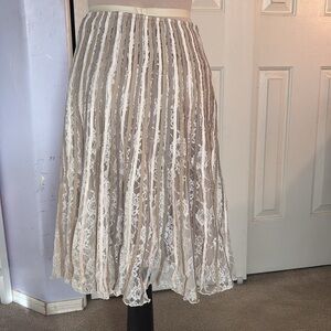 alexandra rosati pleated lace skirt size 6P